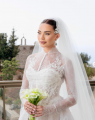 داليدا خليل تدخل القفص الذهبي.. أولى صورها بفستان الزفاف تخطف الأنظار