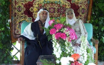 زفاف بالزي التراثي الفلسطيني للعروسان 