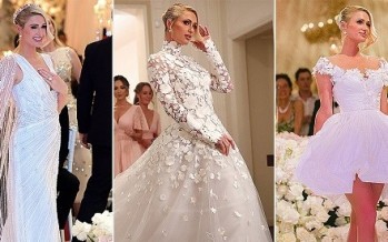 باريس هيلتون العروس التي تألقت بأربع فساتين زفاف