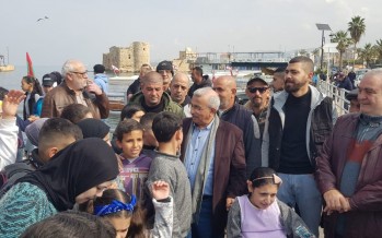 مسيرة مراكب لصيادي الأسماك في صيدا وفاءً لذكرى الشهيد معروف سعد