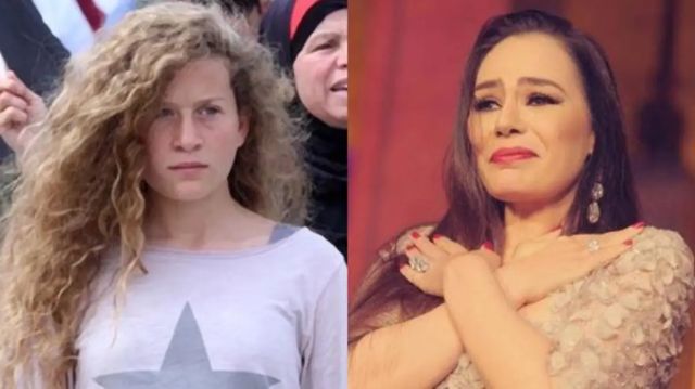 شيريهان تعلن عن تضامنها مع عهد التميمي شيريهان تعلن عن تضامنها مع عهد التميمي