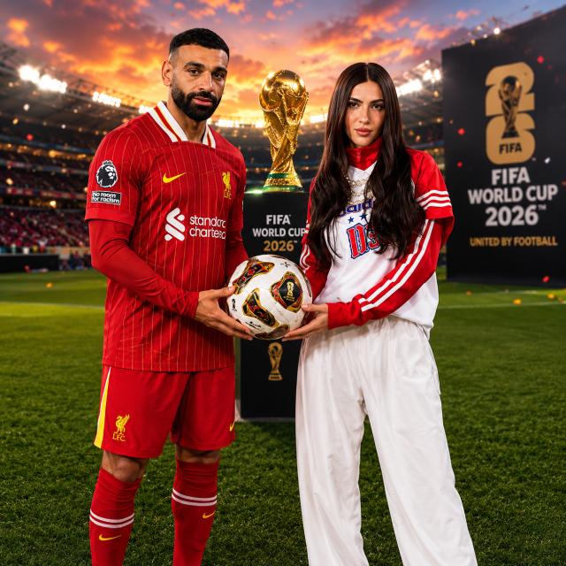 المونديال يجمع هدى المفتي ومحمد صلاح