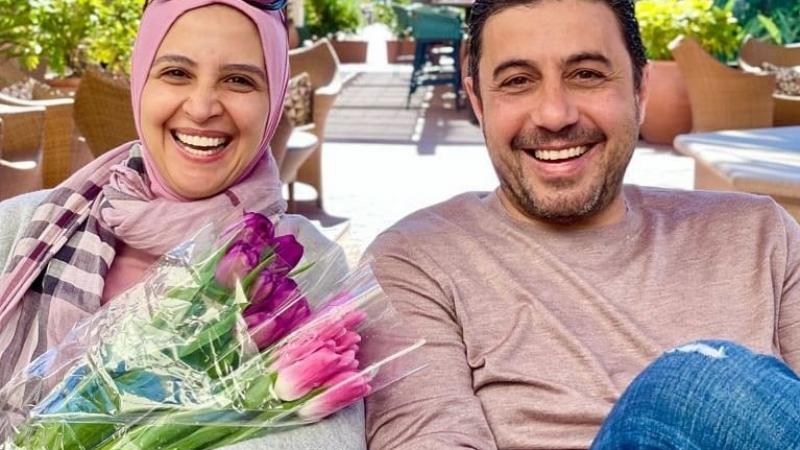 كيف احتفلت حنان ترك وزوجها بعيد زواجهما؟