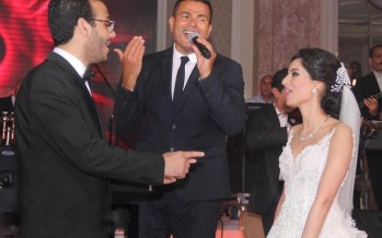عمرو دياب يتألق في حفل زفاف أحمد شقيق حرم الملحن حسن الشافعي