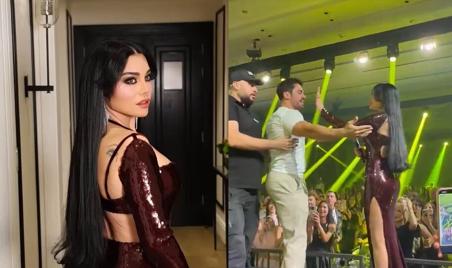 معجب يقتحم المسرح بحفل هيفا وهبي في الأردن.. وهذه ردة فعلها معجب يقتحم المسرح بحفل هيفا وهبي في الأردن.. وهذه ردة فعلها