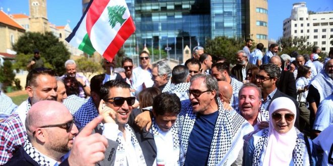 اعتصام تضامني مع فلسطين لفناني لبنان اعتصام تضامني مع فلسطين لفناني لبنان