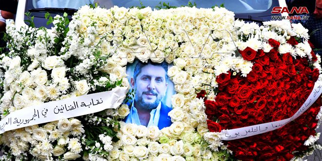 بالصور: محمد قنوع الى مثواه الأخير..