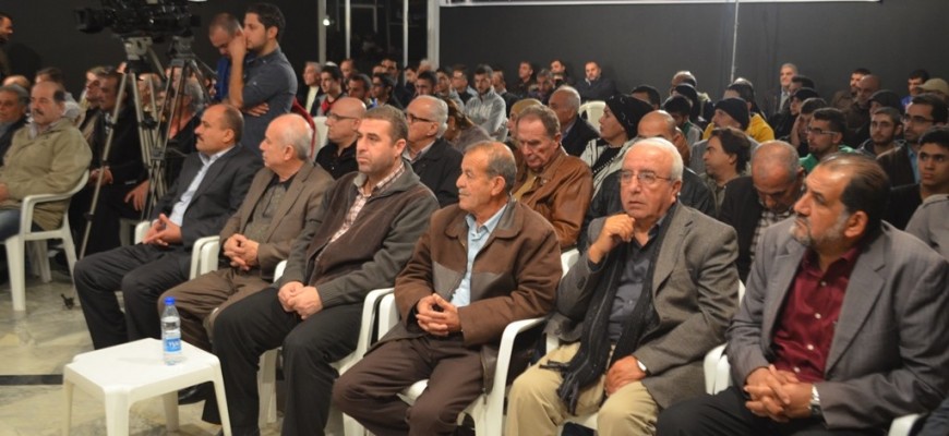 لقاء تضامني مع قناة المنار في مركز معروف سعد الثقافي