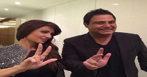 عاصي الحلاني وديانا حداد يصوران عاصي الحلاني وديانا حداد يصوران